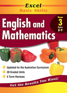 Excel Basic Skills Workbook: English and Mathematics Year 3 by Pascal Press