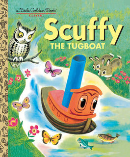 Scuffy The Tugboat And His Adventures Down The River by Golden Books (Hardcover)