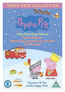 Peppa Pig Triple Pack (Princess Peppa, Fire Engine and Peppa's Christmas [DVD]