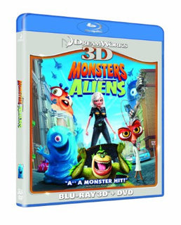 Monsters Vs Aliens 3D (Blu-ray 3D + Blu ray + DVD)