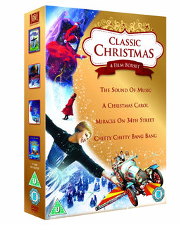 Classic Christmas 4 Film Collection: The Sound of Music, A Christmas Carol, Miracle on 34th Street & Chitty Chitty Bang Bang [DVD] [1965]