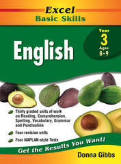 Excel Basic Skills Workbook: English Year 3 by Pascal Press