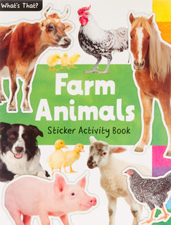 What's That Sticker Books Farm Animals by Lake Press